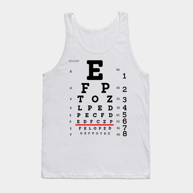 Eye Chart Tank Top by agapimou